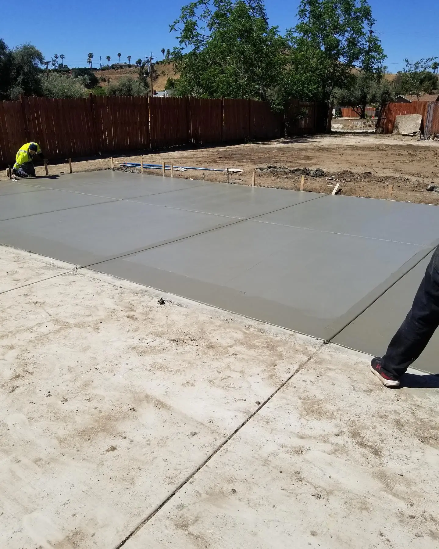 Concrete Patio Extension – concrete construction by Mountain Ridge Renovations in Denver, Colorado