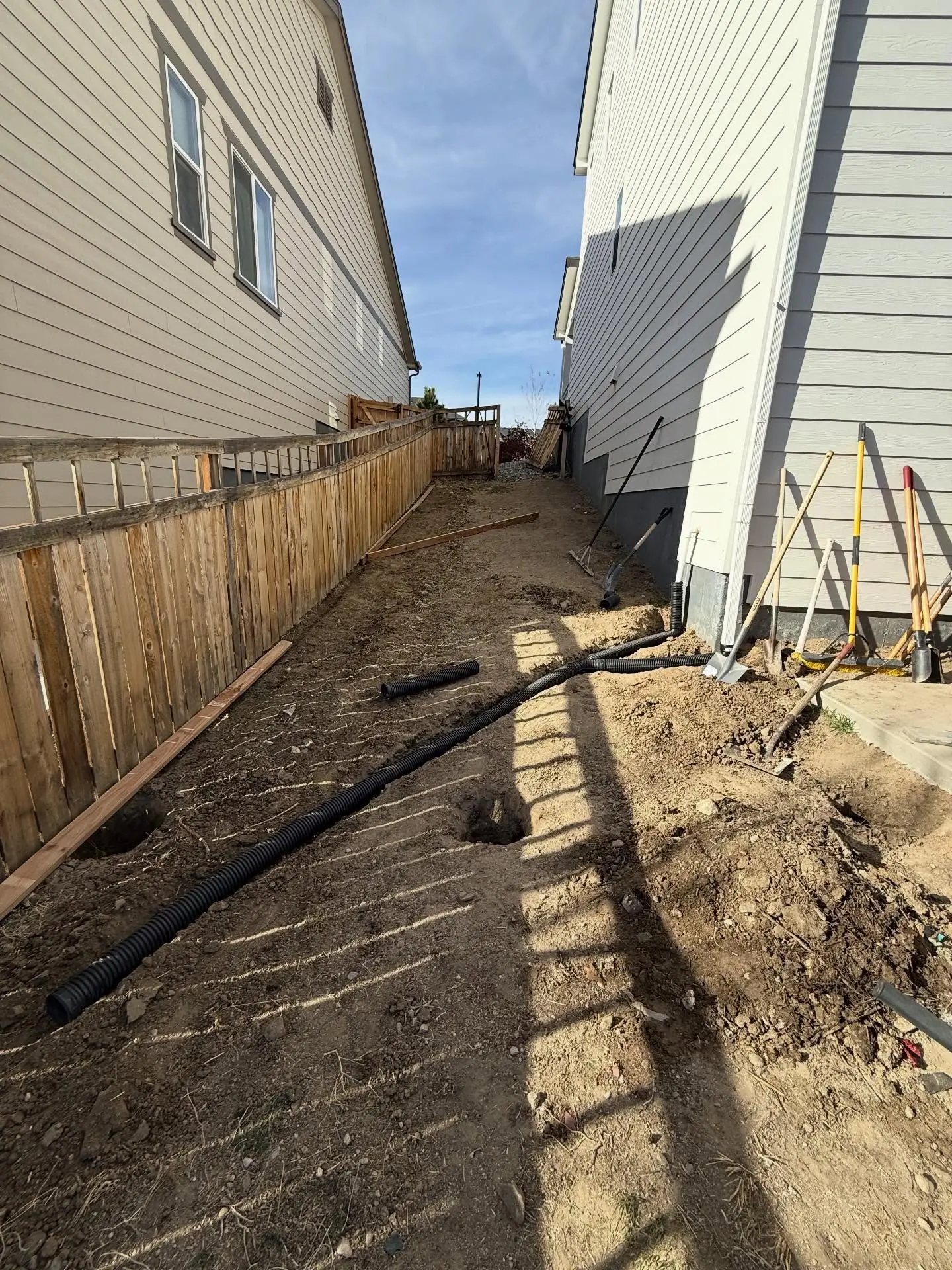 Dog run with fence build – fence installation by Mountain Ridge Renovations in Denver, Colorado