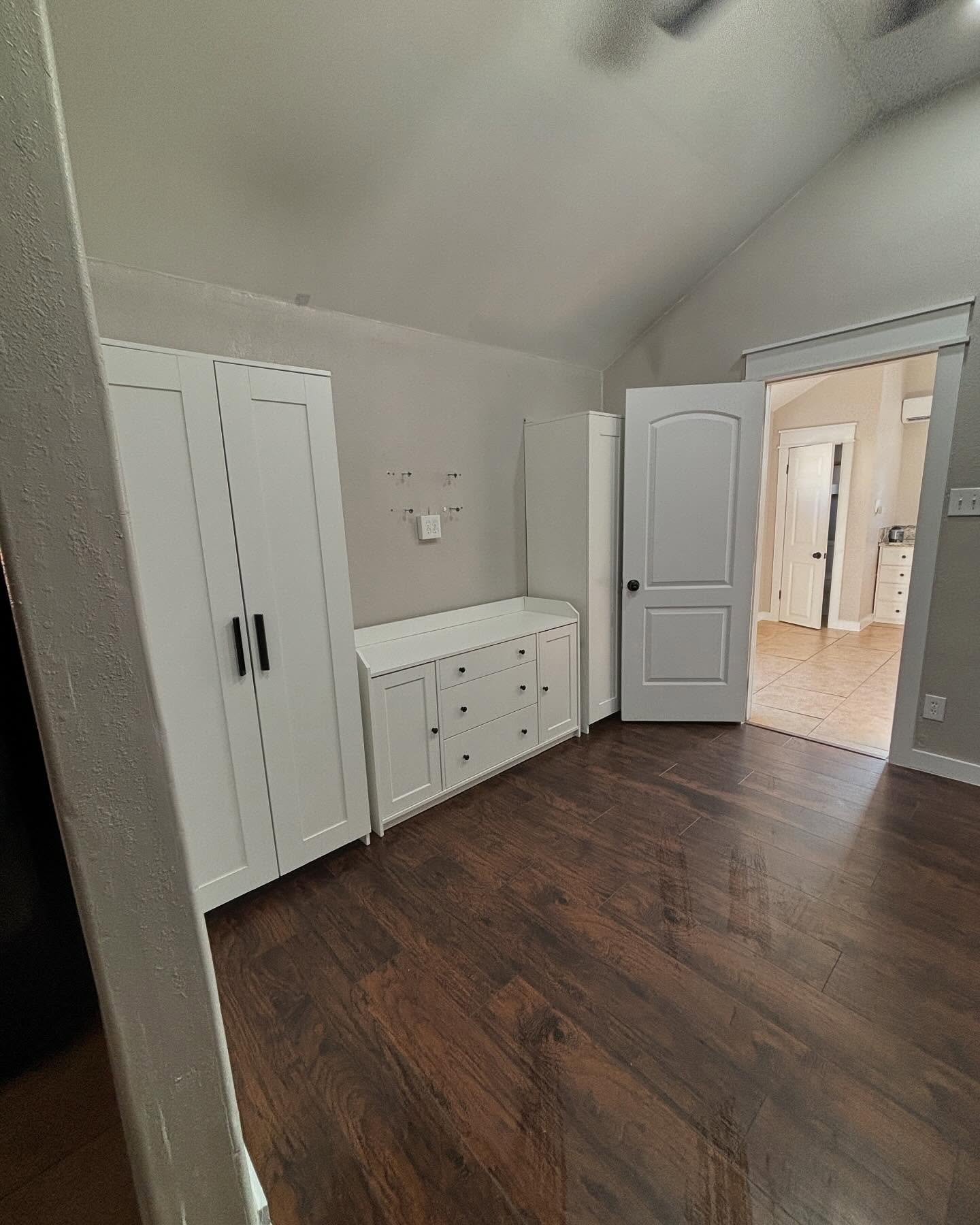 Guest house remodel with new flooring and lighting by Mountain Ridge Renovations LLC