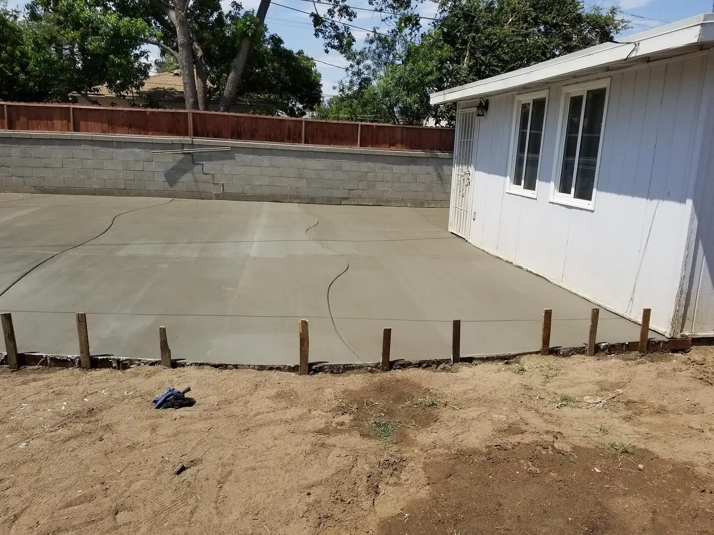 New concrete Patio – concrete construction by Mountain Ridge Renovations in Denver, Colorado